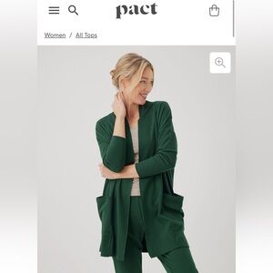 NWT/NIP Pact Airplane Cardigan in Dark Plum 2x/3x